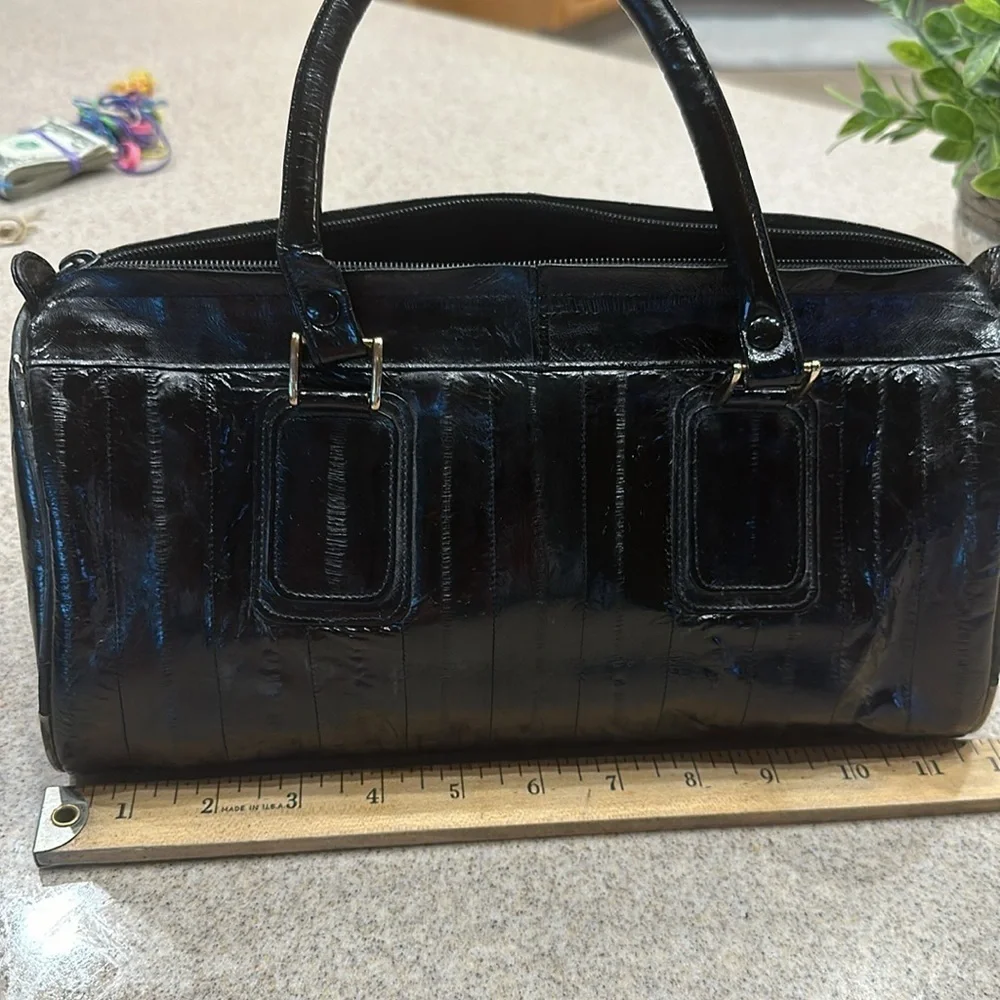 Ladies Vintage Eelskin Handbag in black